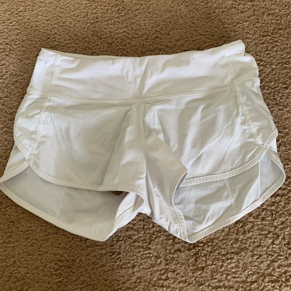 White Lululemon Shorts